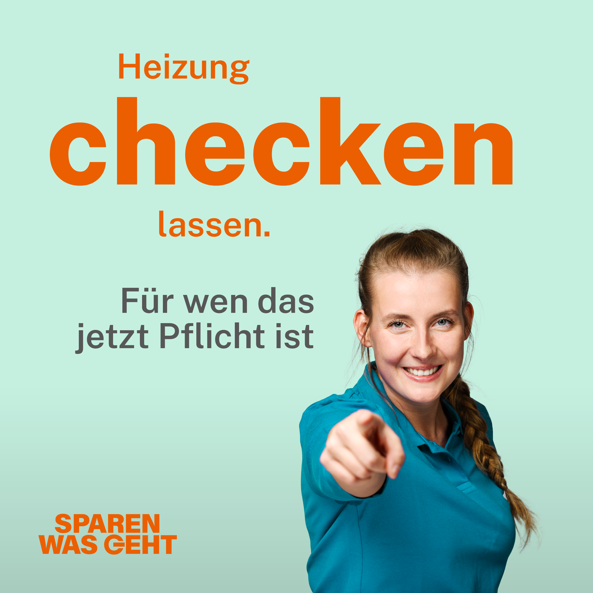 Frau Heizung checken